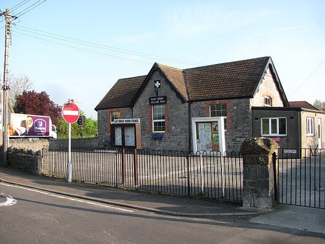 East Brent Village Hall on Brent Road, photographed in 2011